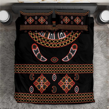 Cameroon Traditional Toghu Pattern Bedding Set