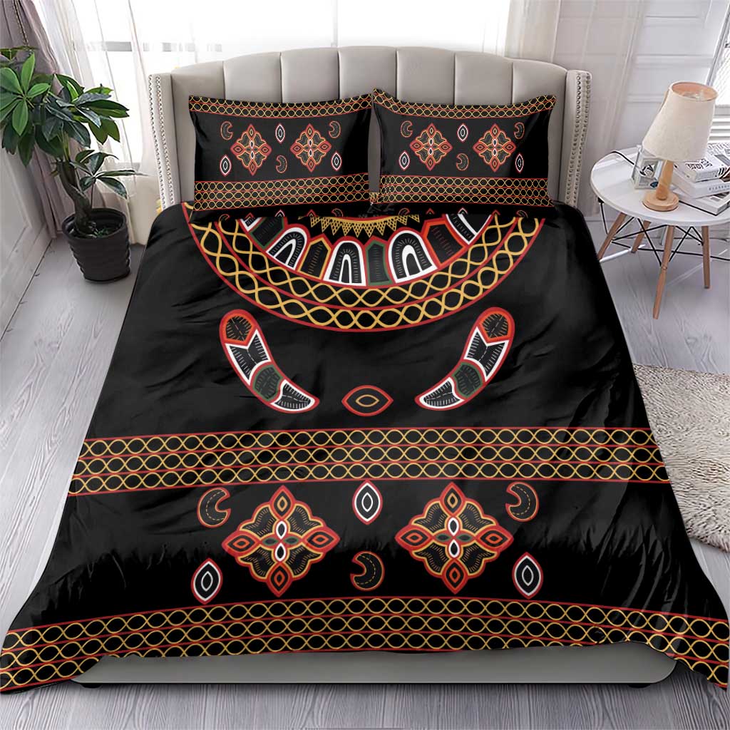 Cameroon Traditional Toghu Pattern Bedding Set