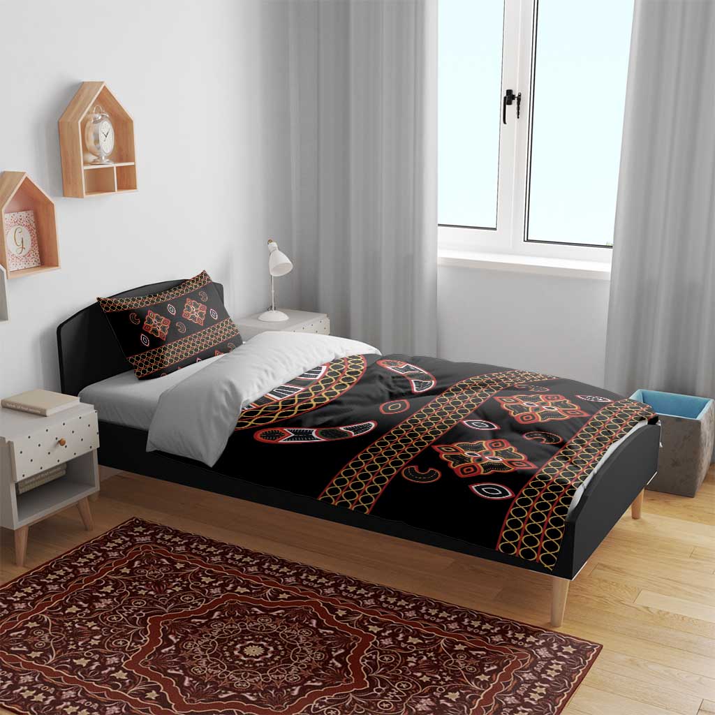Cameroon Traditional Toghu Pattern Bedding Set