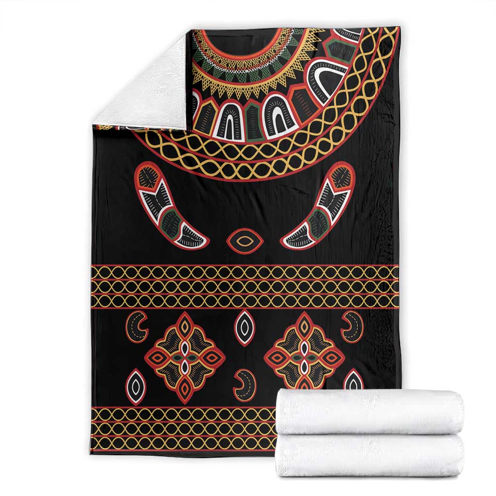 Cameroon Traditional Toghu Pattern Blanket