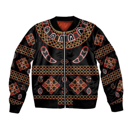 Cameroon Traditional Toghu Pattern Bomber Jacket