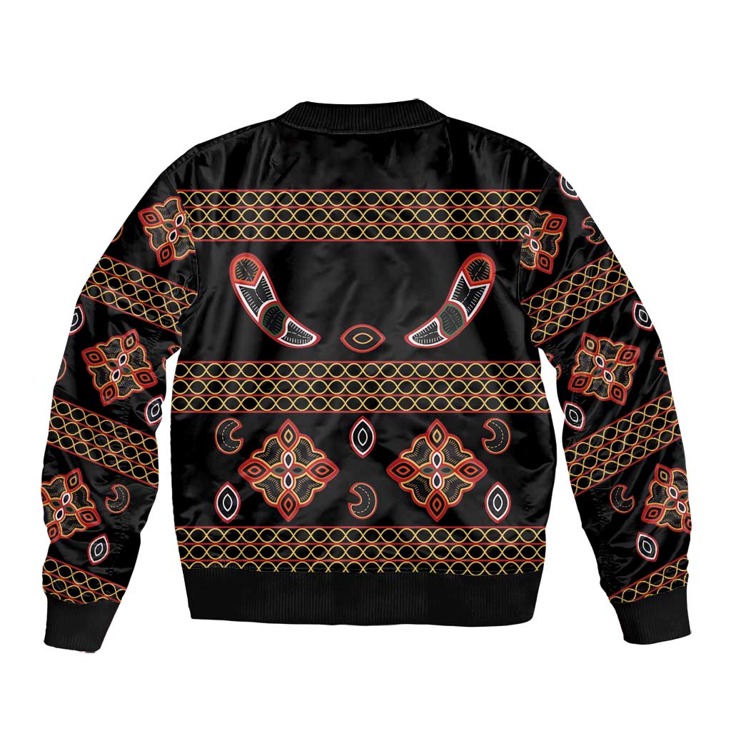 Cameroon Traditional Toghu Pattern Bomber Jacket