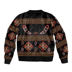 Cameroon Traditional Toghu Pattern Bomber Jacket