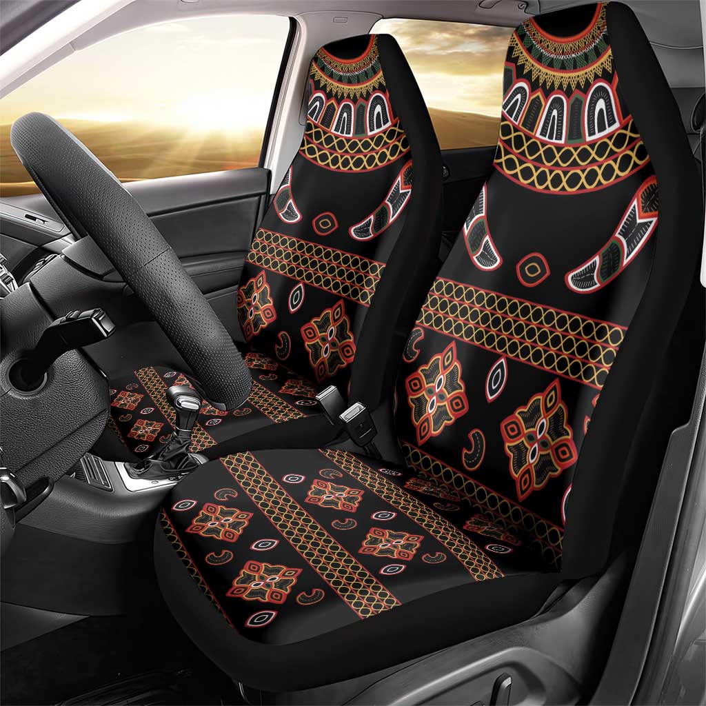 Cameroon Traditional Toghu Pattern Car Seat Cover