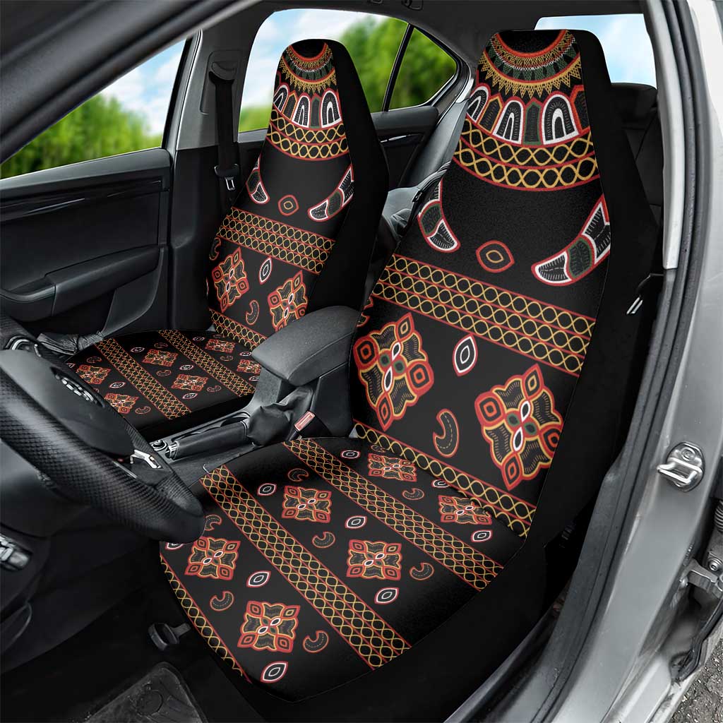Cameroon Traditional Toghu Pattern Car Seat Cover