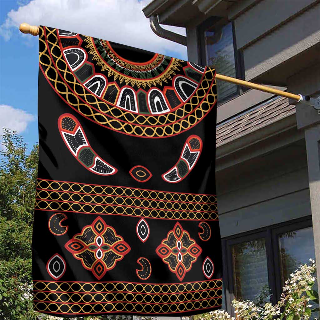 Cameroon Traditional Toghu Pattern Garden Flag