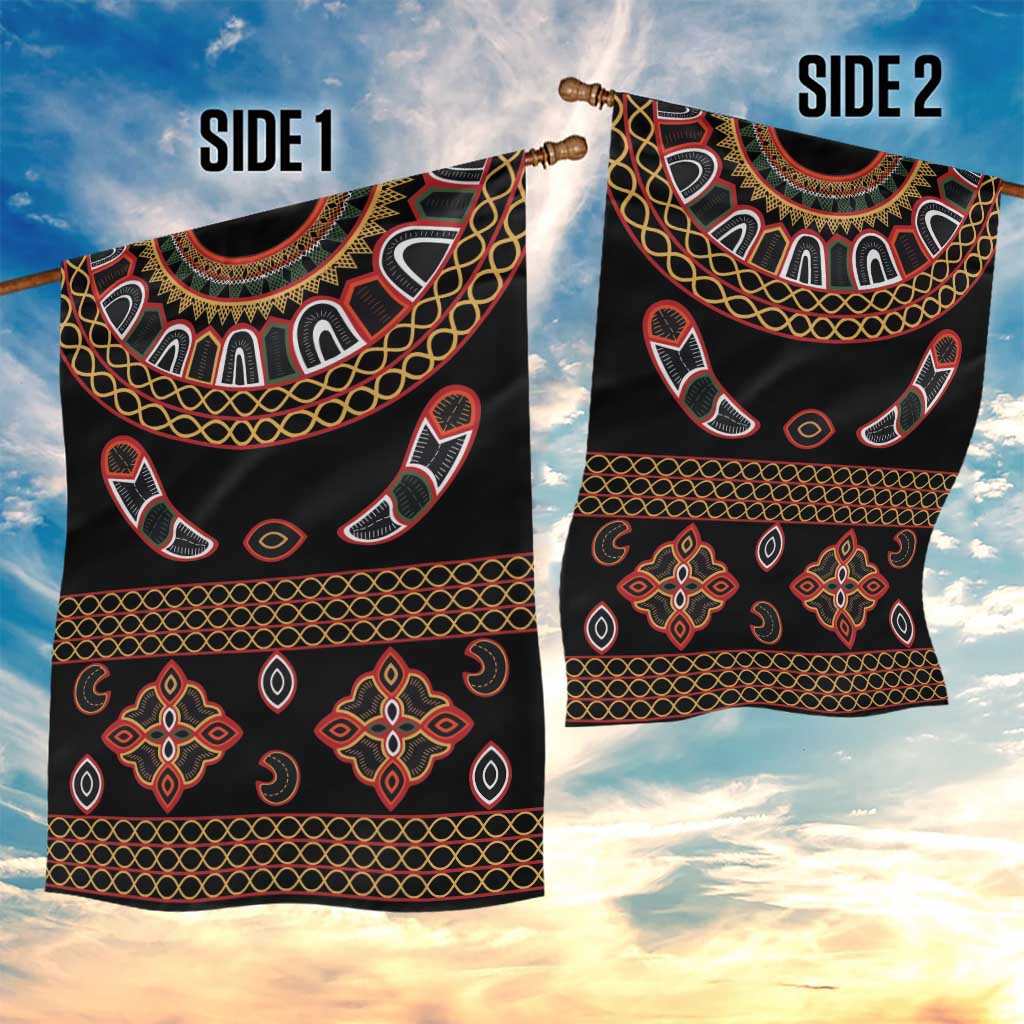 Cameroon Traditional Toghu Pattern Garden Flag