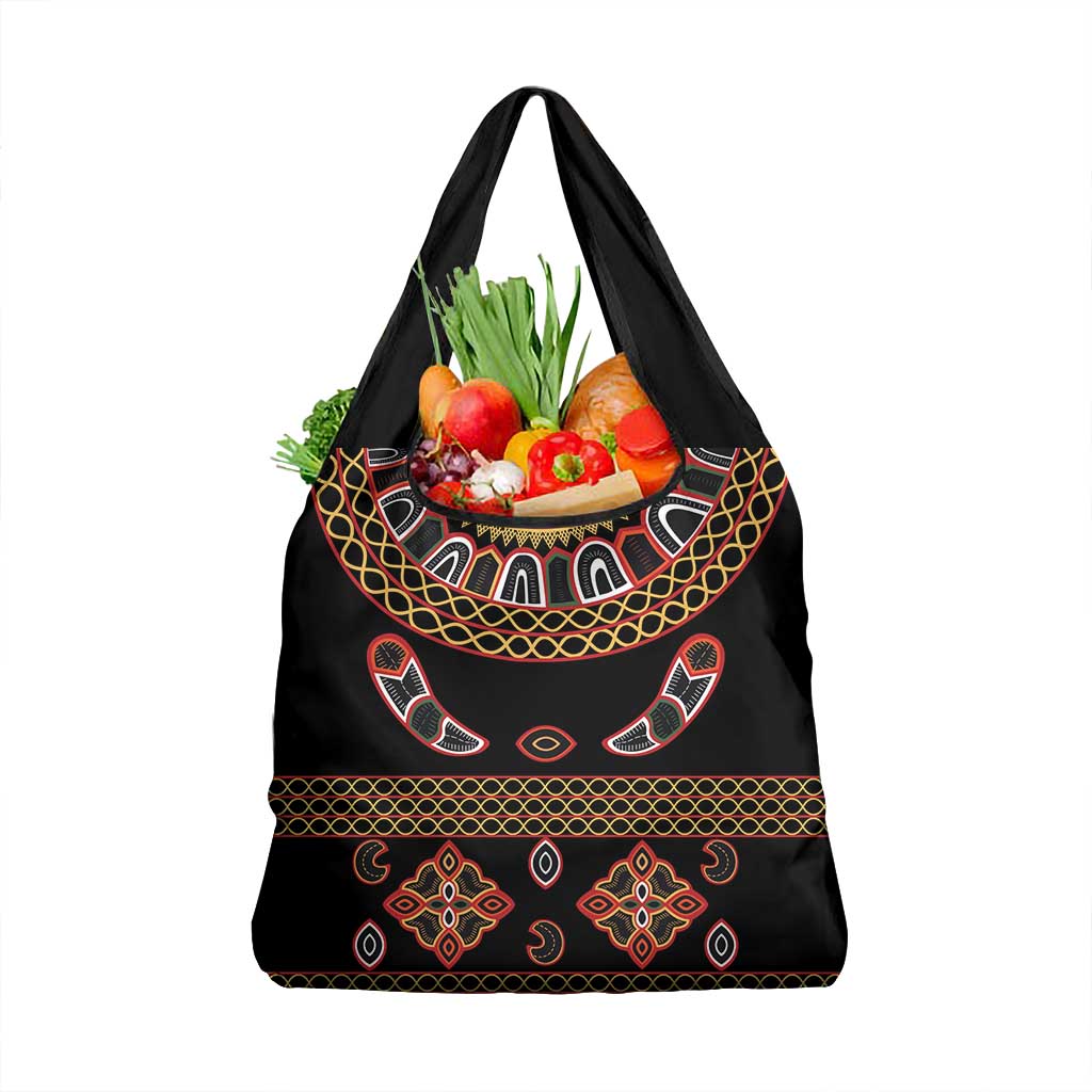 Cameroon Traditional Toghu Pattern Grocery Bag