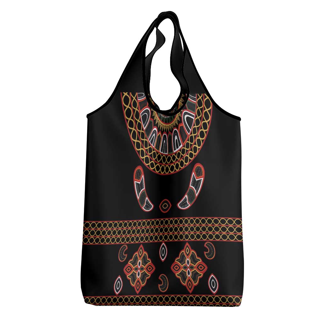 Cameroon Traditional Toghu Pattern Grocery Bag