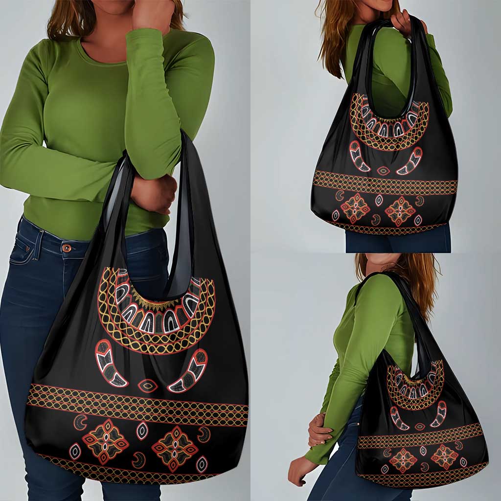 Cameroon Traditional Toghu Pattern Grocery Bag