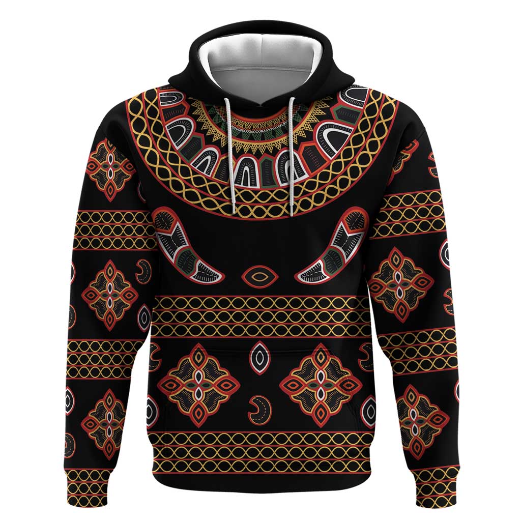 Cameroon Traditional Toghu Pattern Hoodie