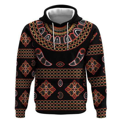 Cameroon Traditional Toghu Pattern Hoodie