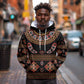 Cameroon Traditional Toghu Pattern Hoodie