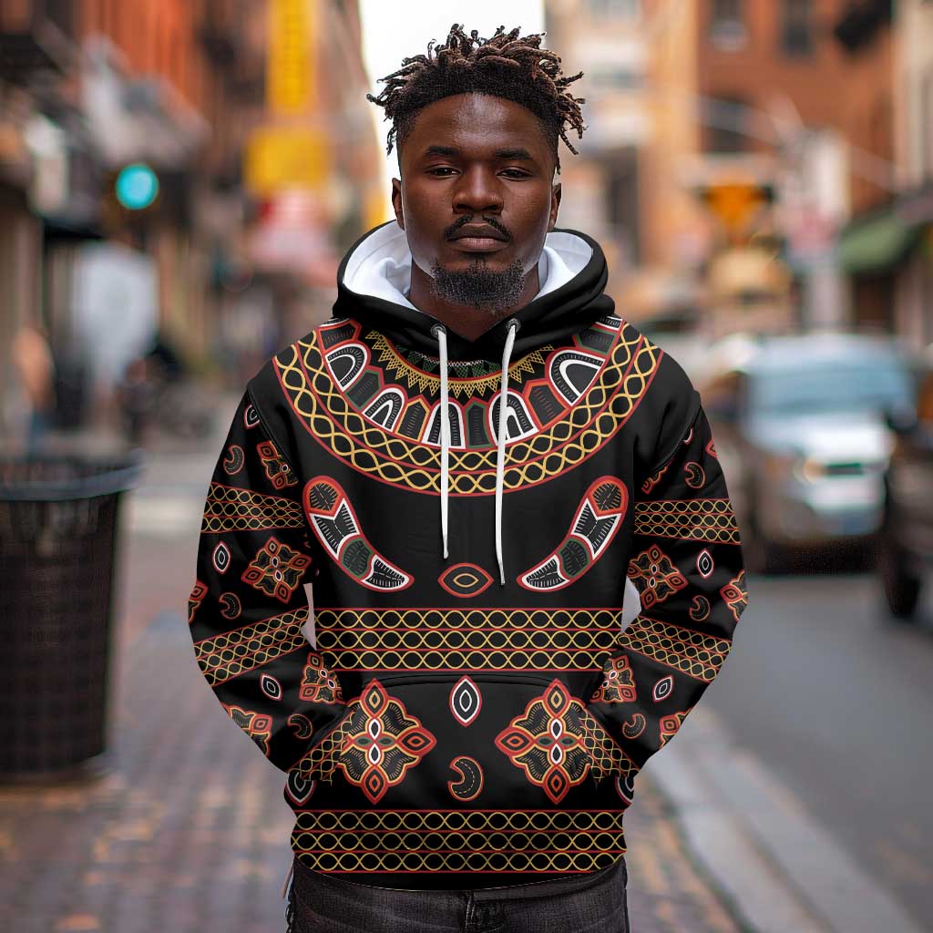 Cameroon Traditional Toghu Pattern Hoodie