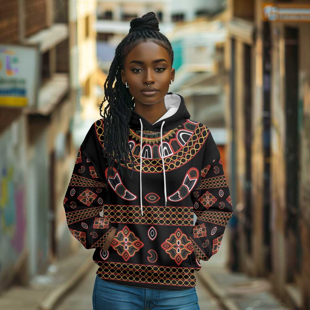 Cameroon Traditional Toghu Pattern Hoodie