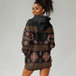 Cameroon Traditional Toghu Pattern Hoodie Dress