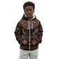 Cameroon Traditional Toghu Pattern Kid Hoodie
