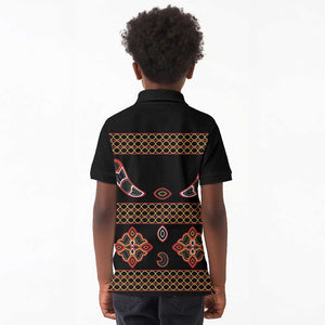 Cameroon Traditional Toghu Pattern Kid Polo Shirt