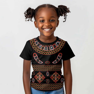 Cameroon Traditional Toghu Pattern Kid T shirt