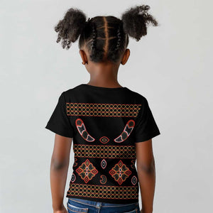 Cameroon Traditional Toghu Pattern Kid T shirt