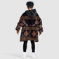 Cameroon Traditional Toghu Pattern Kid Wearable Blanket Hoodie