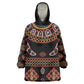 Cameroon Traditional Toghu Pattern Kid Wearable Blanket Hoodie
