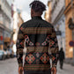 Cameroon Traditional Toghu Pattern Long Sleeve Button Shirt