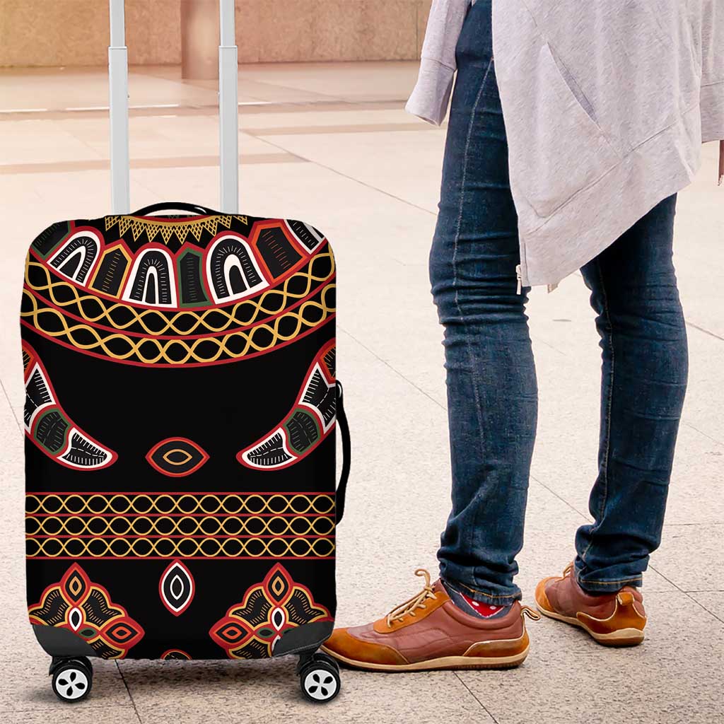 Cameroon Traditional Toghu Pattern Luggage Cover