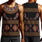 Cameroon Traditional Toghu Pattern Men Tank Top