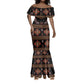 Cameroon Traditional Toghu Pattern Mermaid Dress