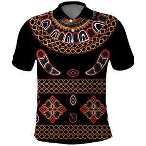 Cameroon Traditional Toghu Pattern Polo Shirt