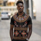 Cameroon Traditional Toghu Pattern Polo Shirt