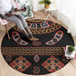 Cameroon Traditional Toghu Pattern Round Carpet