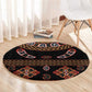 Cameroon Traditional Toghu Pattern Round Carpet