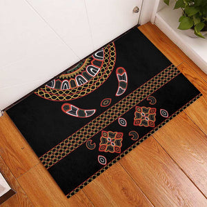 Cameroon Traditional Toghu Pattern Rubber Doormat