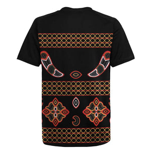 Cameroon Traditional Toghu Pattern Rugby Jersey