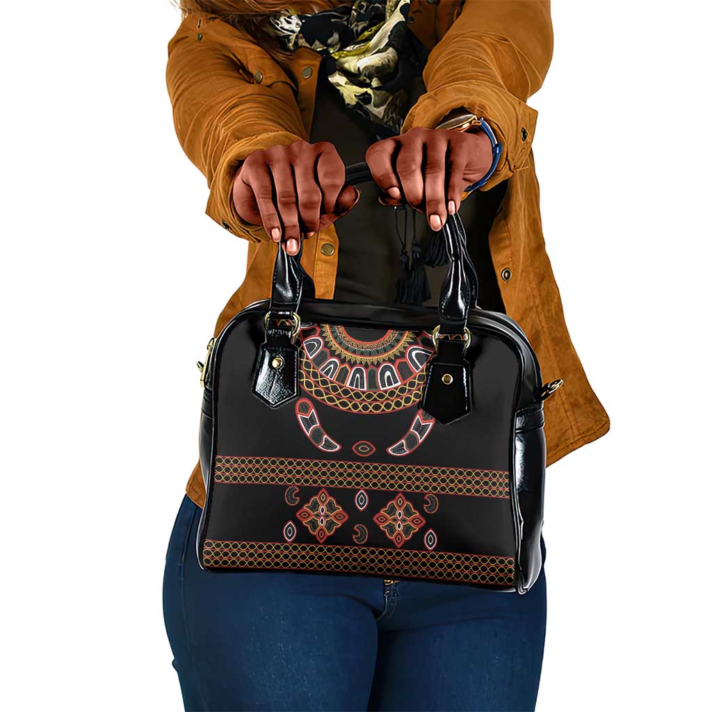 Cameroon Traditional Toghu Pattern Shoulder Handbag