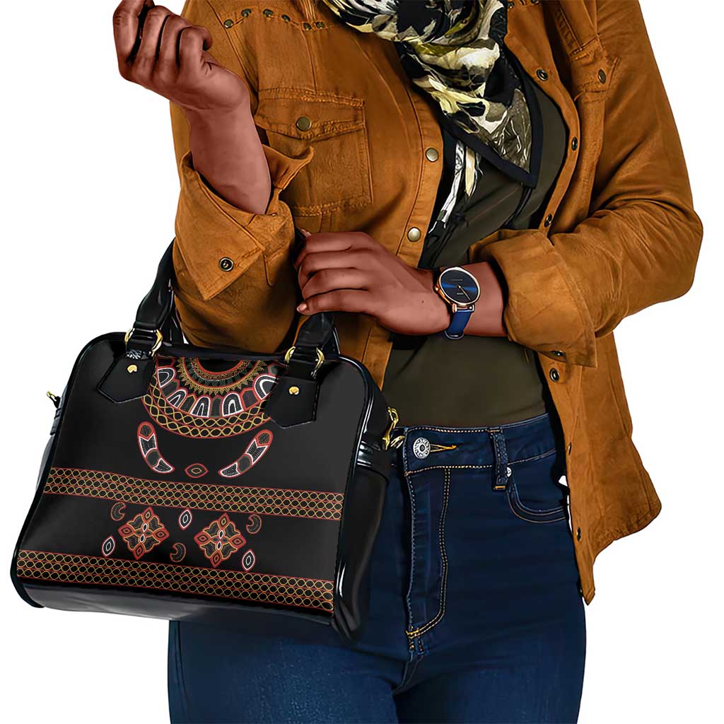 Cameroon Traditional Toghu Pattern Shoulder Handbag