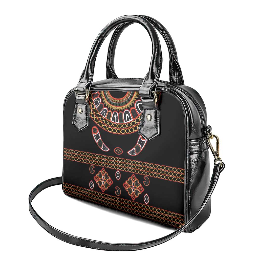 Cameroon Traditional Toghu Pattern Shoulder Handbag