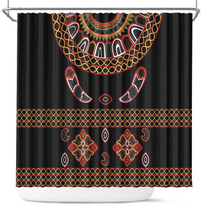 Cameroon Traditional Toghu Pattern Shower Curtain