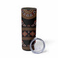 Cameroon Traditional Toghu Pattern Skinny Tumbler