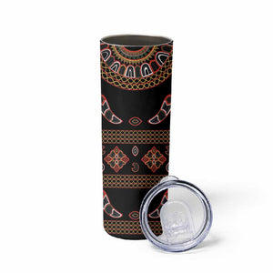 Cameroon Traditional Toghu Pattern Skinny Tumbler