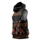 Cameroon Traditional Toghu Pattern Sleeveless Hoodie - African Pride