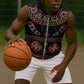 Cameroon Traditional Toghu Pattern Sleeveless Zip Hoodie - African Pride