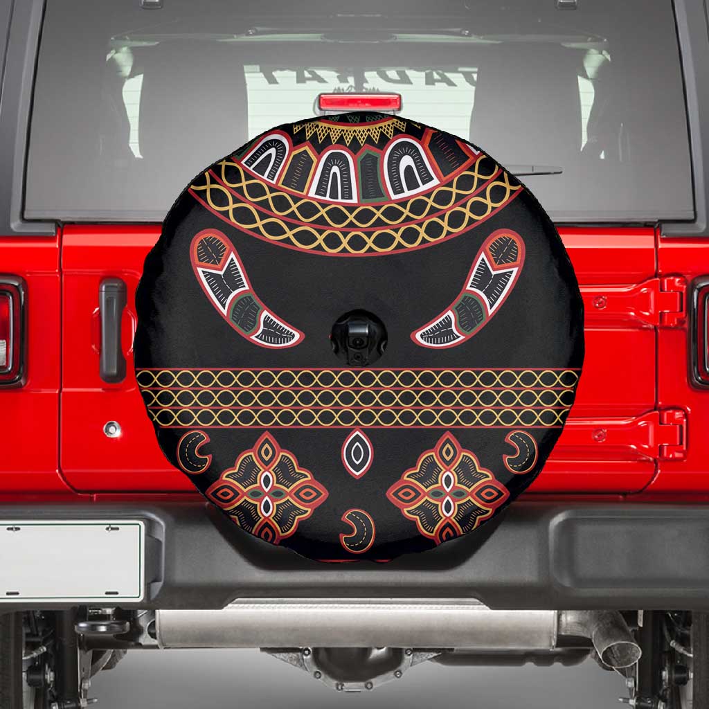 Cameroon Traditional Toghu Pattern Spare Tire Cover