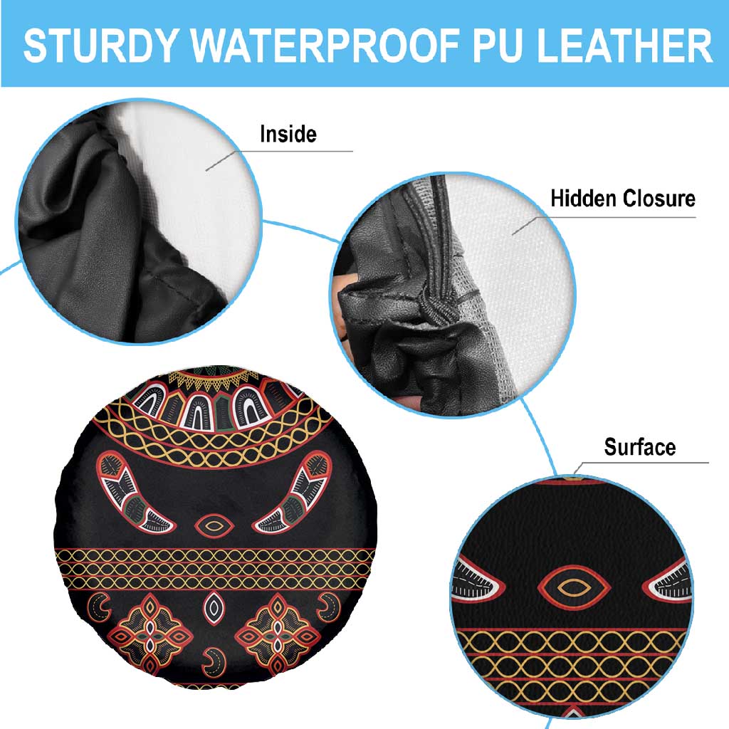 Cameroon Traditional Toghu Pattern Spare Tire Cover