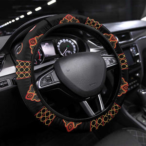 Cameroon Traditional Toghu Pattern Steering Wheel Cover