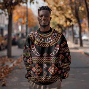 Cameroon Traditional Toghu Pattern Sweatshirt