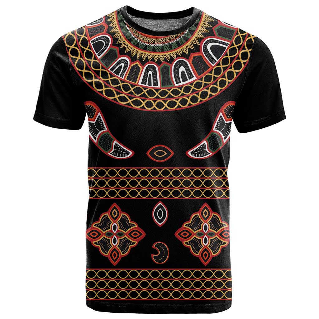 Cameroon Traditional Toghu Pattern T shirt