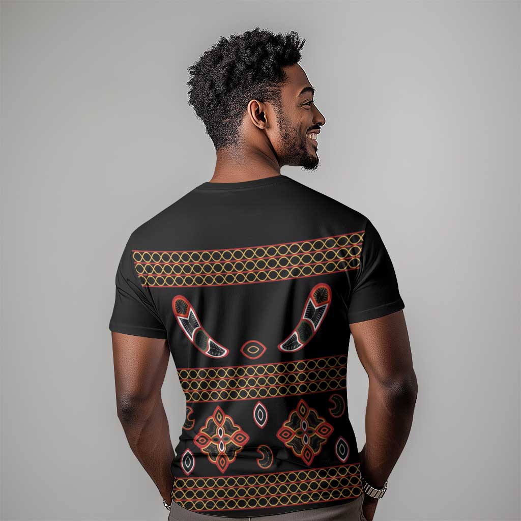 Cameroon Traditional Toghu Pattern T shirt
